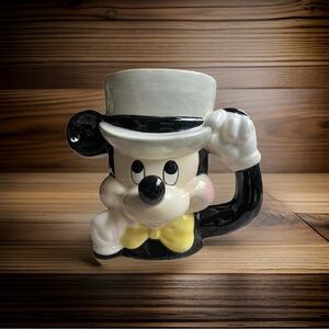Vintage Ceramic Disney Mickey Mouse Top Hat Mug - In great condition